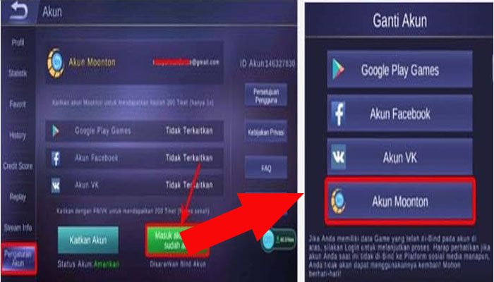 Cara Membuat Akun Baru Mobile Legend Tanpa Hapus Data
