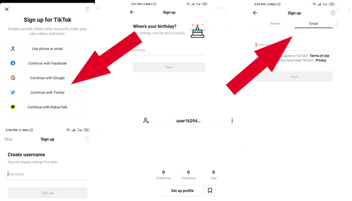 Cara Membuat Akun TikTok
