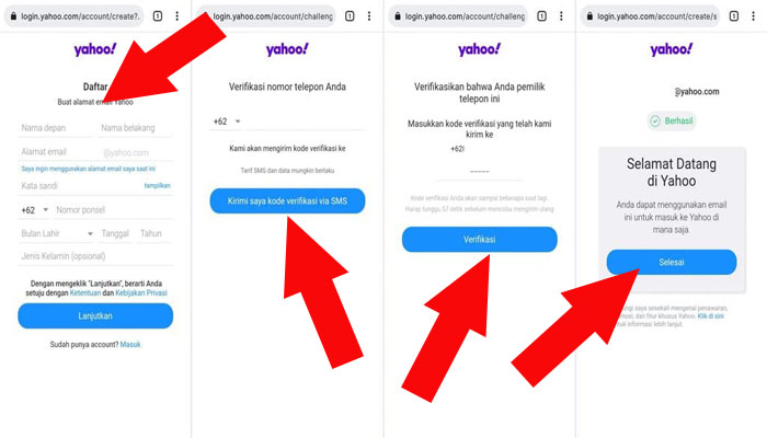 Cara Membuat Email Baru di Yahoo