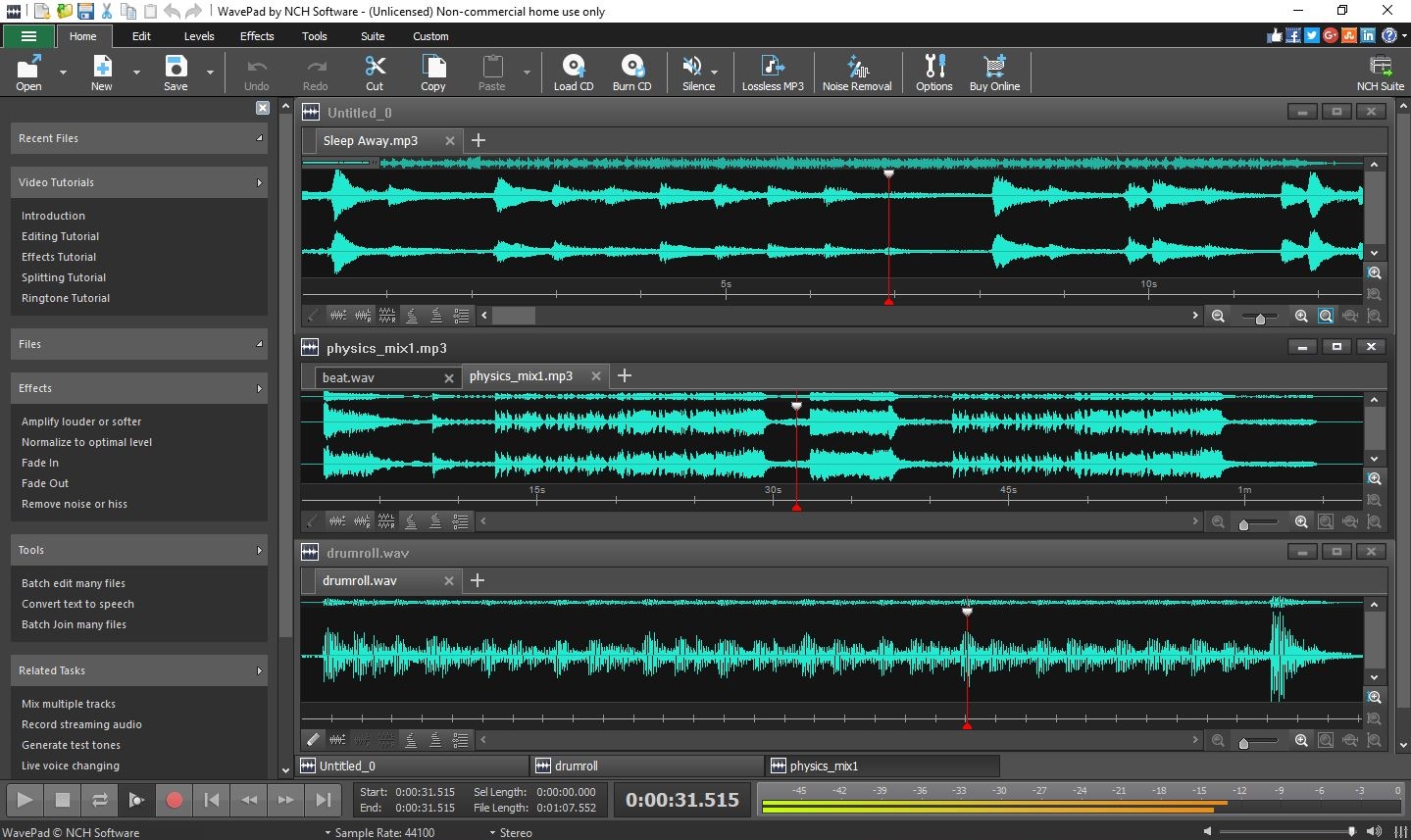 WavePad Free Audio Editor