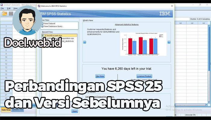 perbandingan SPSS 25 dengan versi sebelumnya