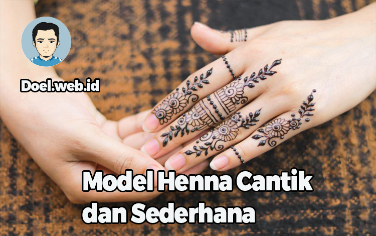Model Henna Cantik dan Sederhana