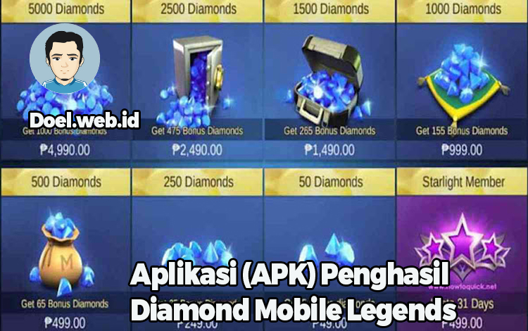 Aplikasi (APK) Penghasil Diamond Mobile Legends