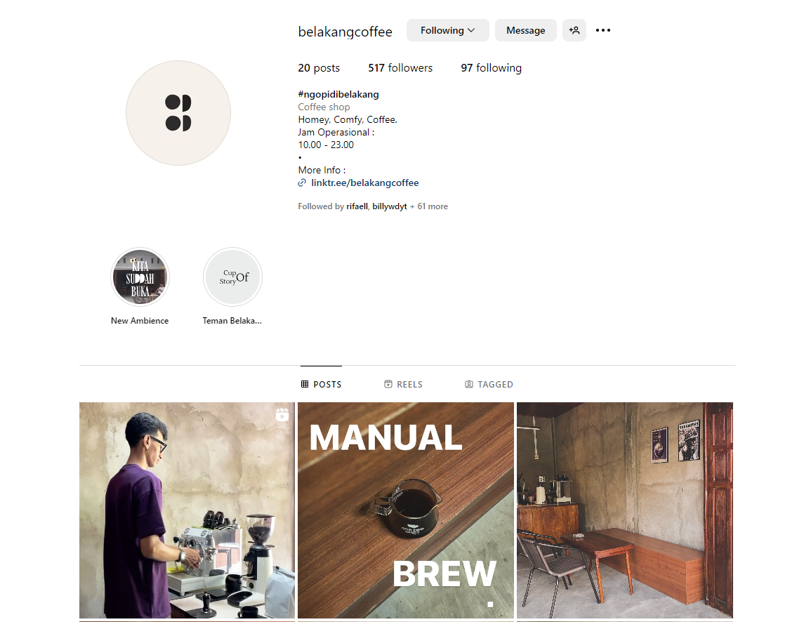 instagram belakangcoffee