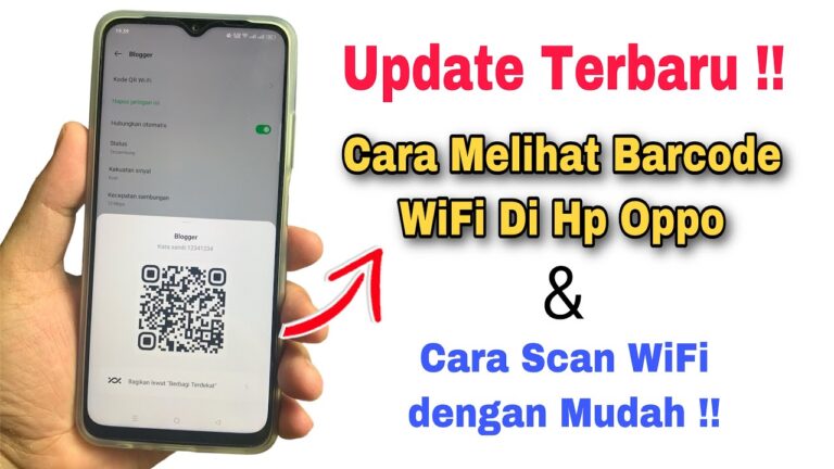 Cara melihat barcode WiFi di HP OPPO