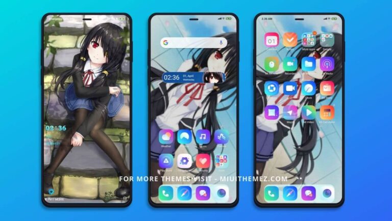 tema MIUI 10 anime