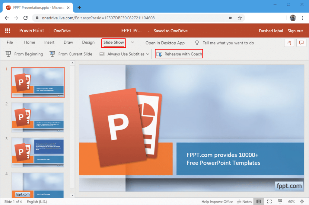 PowerPoint Speaker Coach