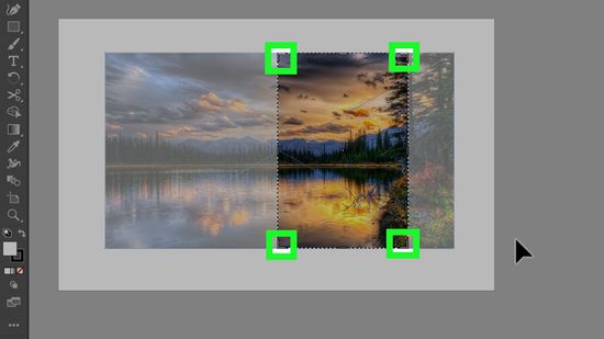 cara crop image di AI