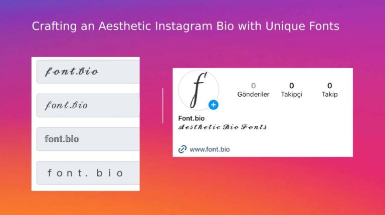 font aesthetic IG