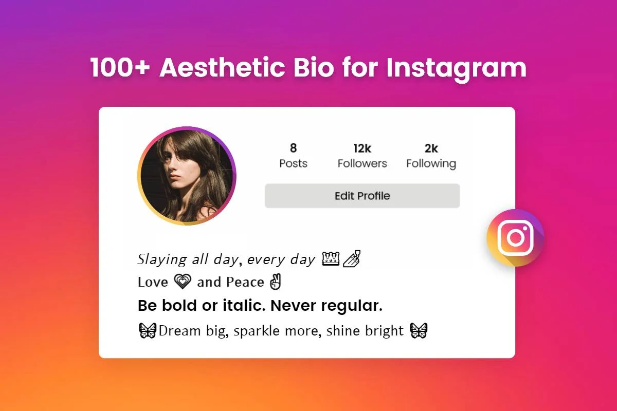 font aesthetic IG