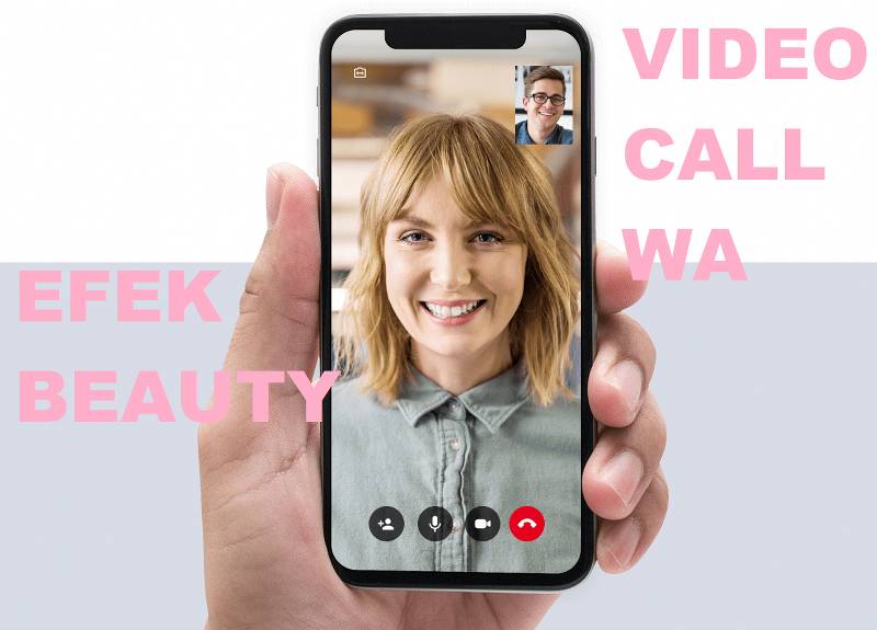cara membuat efek beauty di video call WhatsApp Oppo