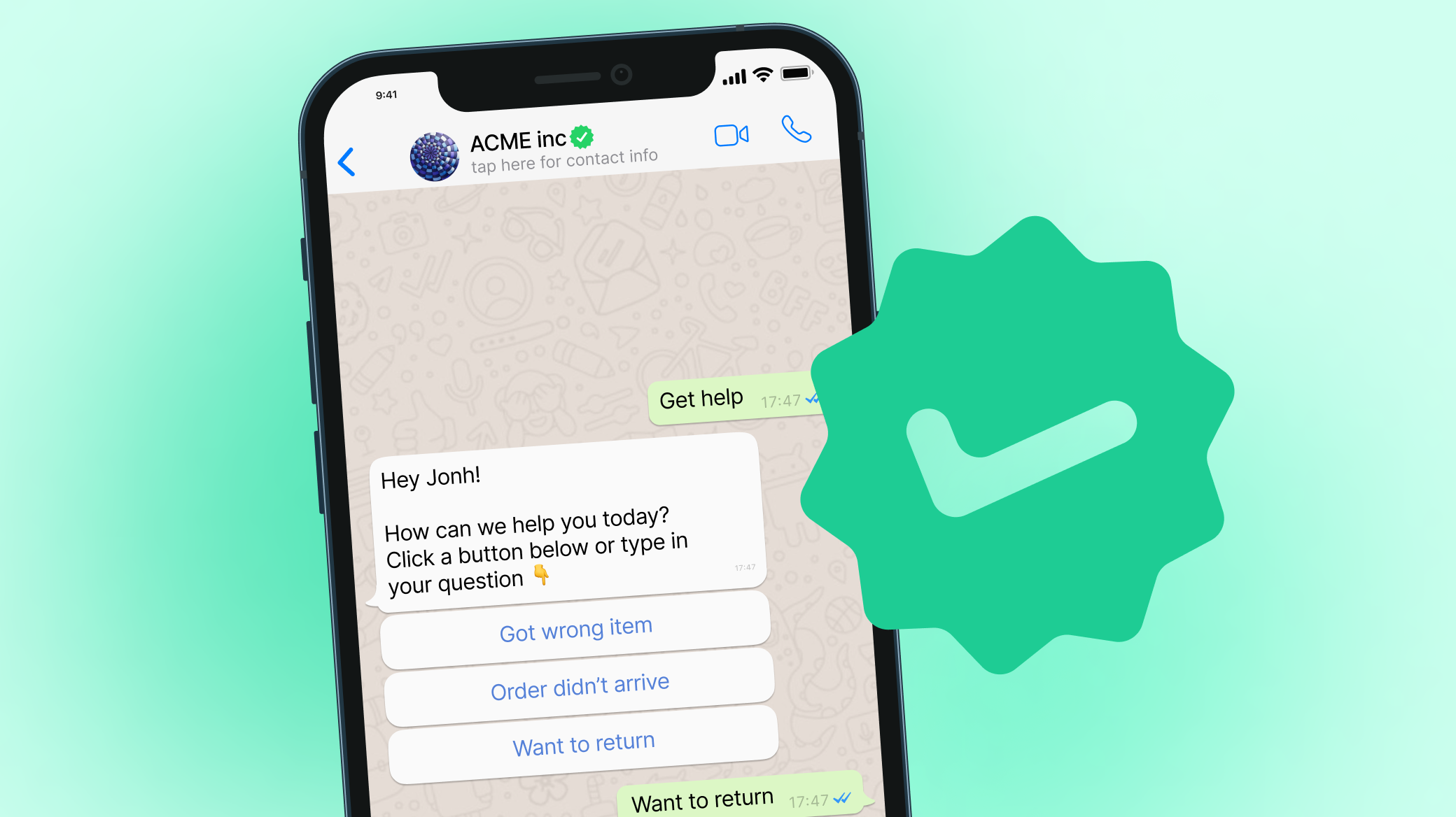 cara membuat WhatsApp verified