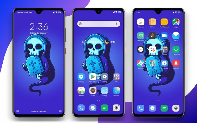 cara instal tema hp android
