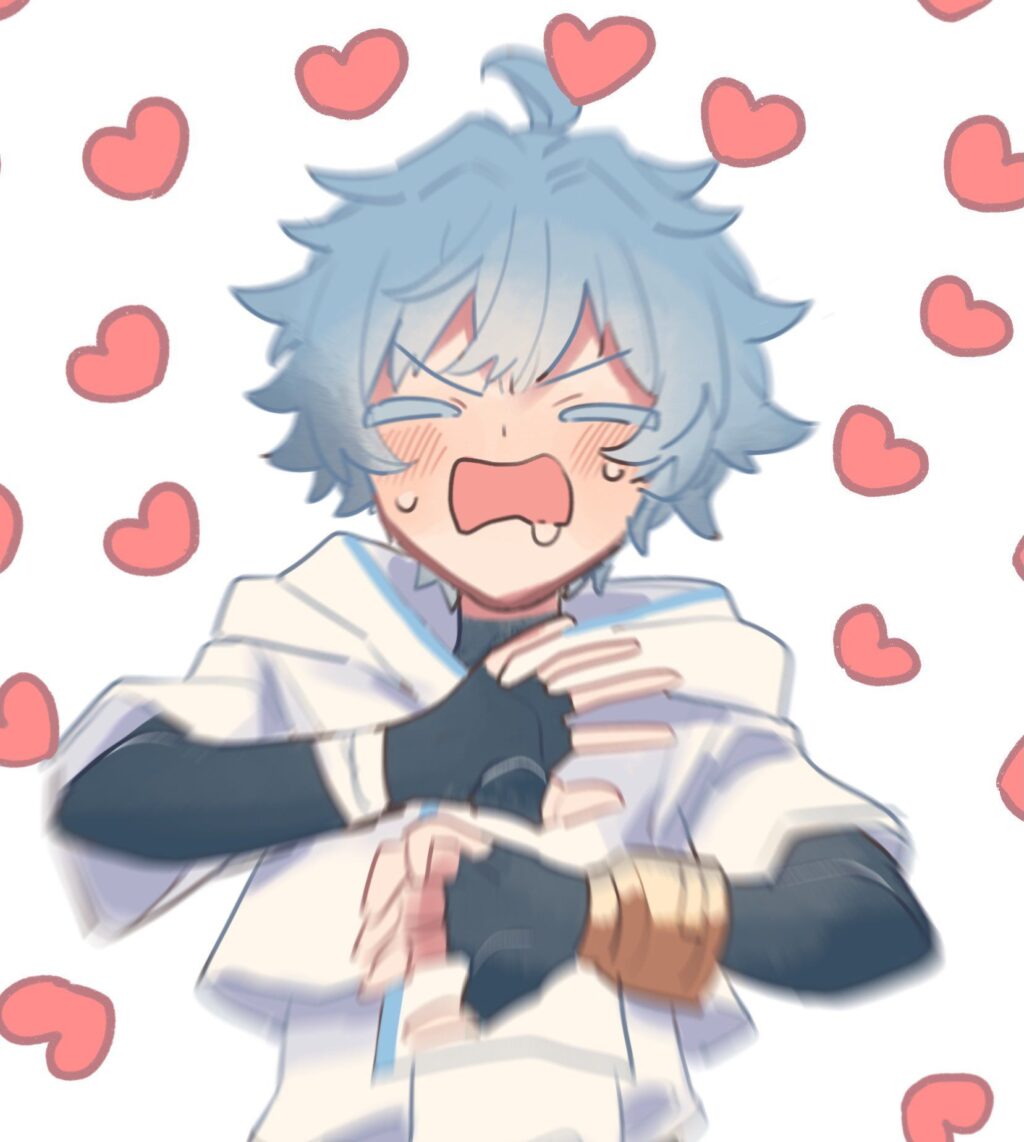 Stiker WA karakter chibi