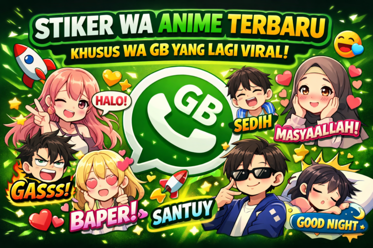 stiker wa anime terbaru khusus wa gb