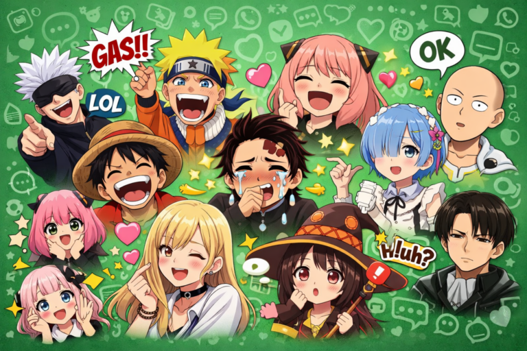 Stiker WA Anime Terbaru Rilis 2026