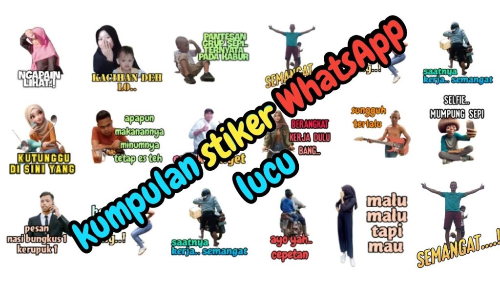 Stiker WA Bapak Bapak Baju Partai