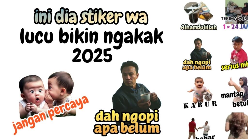 Stiker WA Bapak Bapak Ngopi Sore