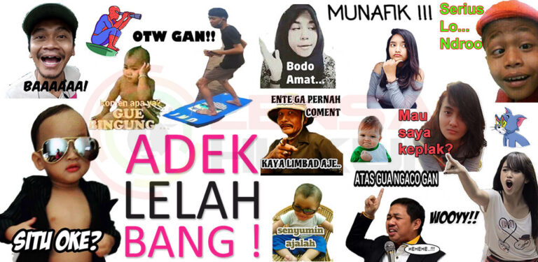 stiker WA kocak abis