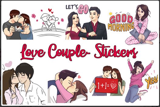 stiker wa couple romantis