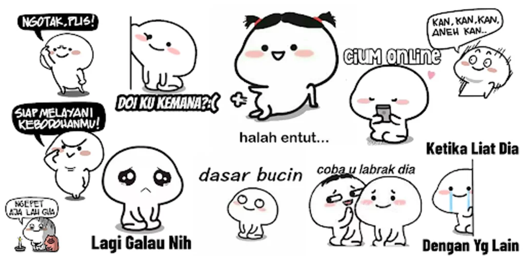 stiker wa lucu harian untuk teman