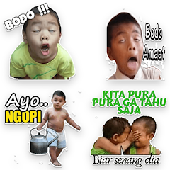 stiker wa gambar lucu grup wa rame perang gambar