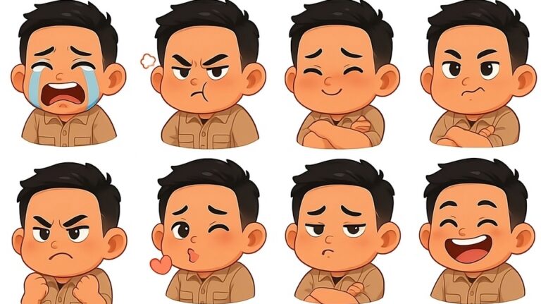 stiker wa gratis karakter lokal