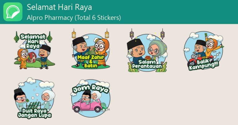 stiker wa gratis tema hari raya
