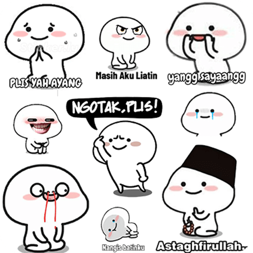 stiker wa grup ngakak stiker pentol